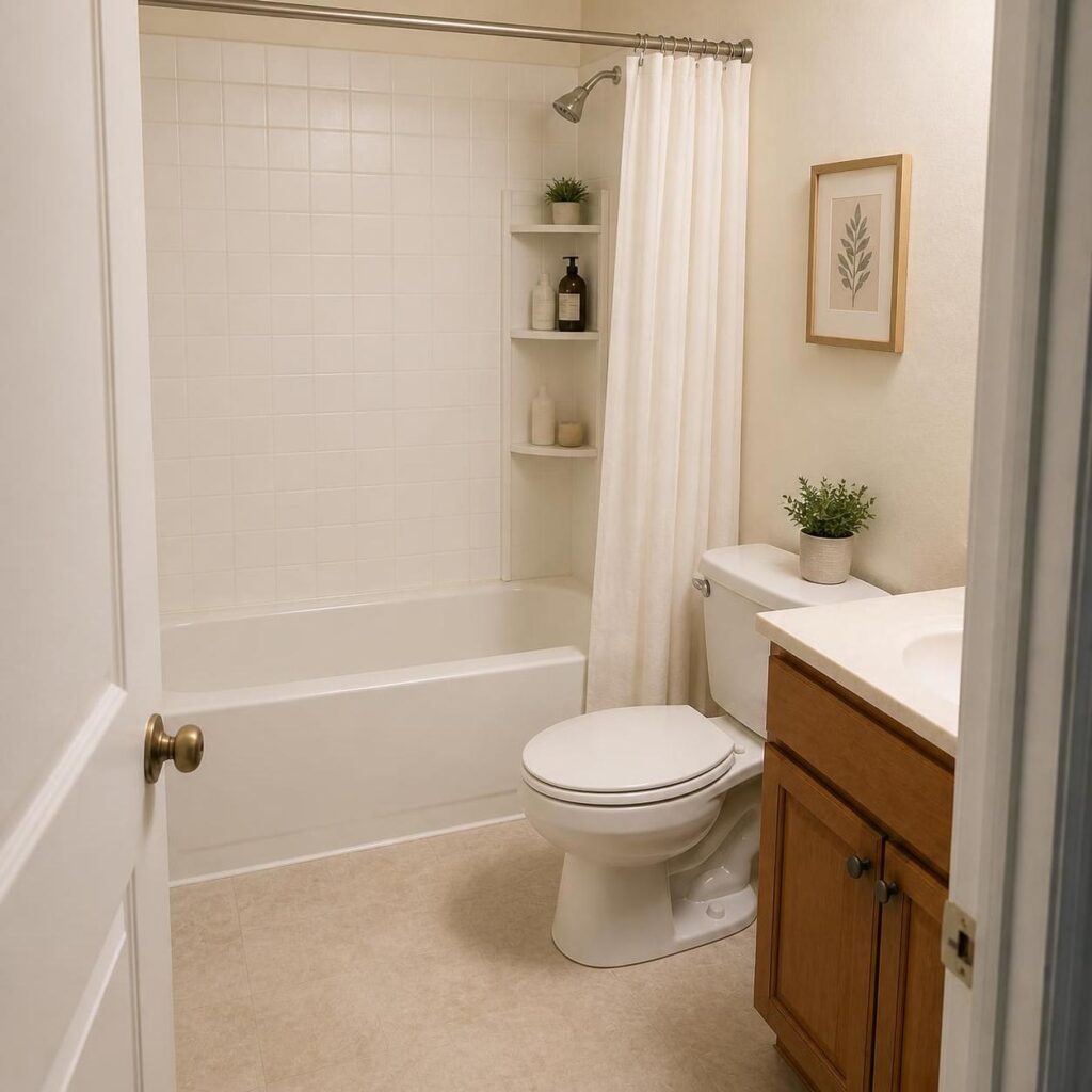 bathroom after